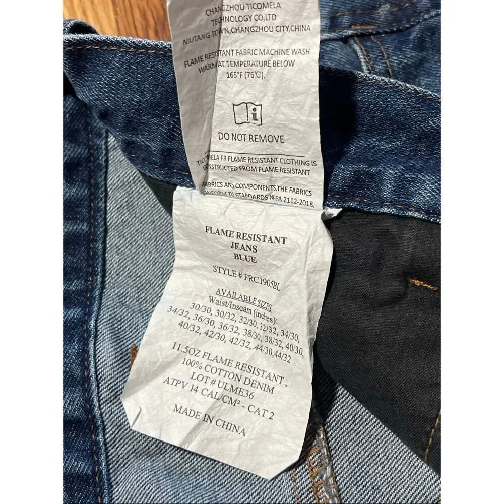 Vintage Y2K Ticomela FR Flame Resistant Wideleg Jeans